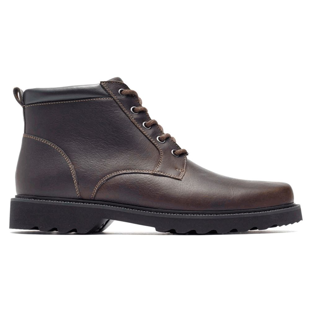 Stivali Rockport Uomo - Northfield Waterproof Plain Toe - Marroni Scuro - PJTNVCL-28